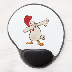 Chicken Dabbing Farmer Dab Dance Gel Mouse Pad
