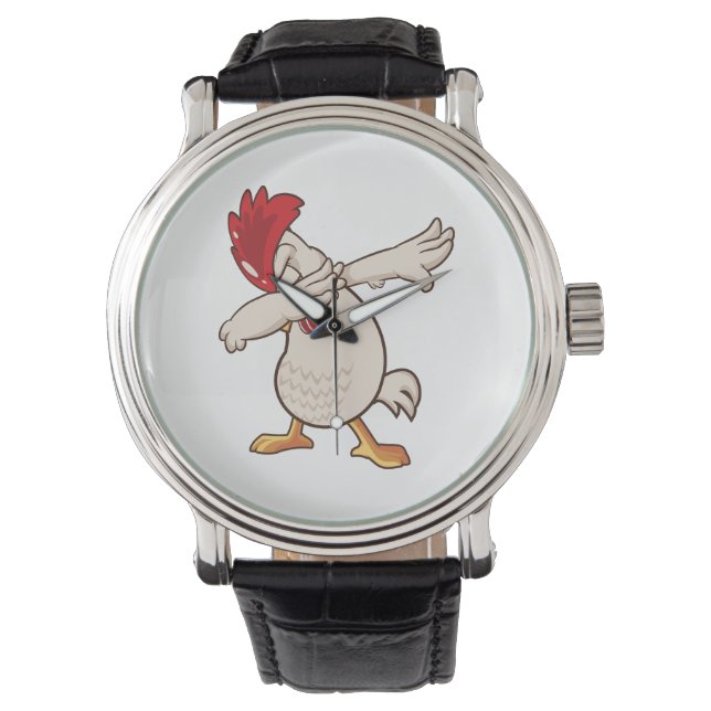Chicken Dabbing Farmer Dab Dance Watch (Front)