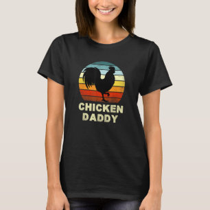 Chicken Dad American Flag 4th Of July Grandpa Farm T-Shirt