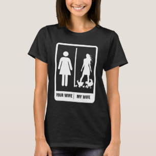 Chicken Dad Funny Father's Day Rooster My Wife Far T-Shirt