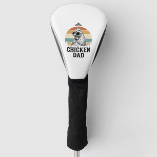 Chicken Dad Vintage Sunset Funny Chicken Lover Shi Golf Head Cover