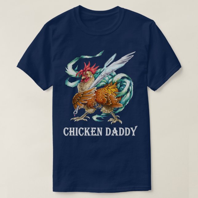 Chicken Daddy Chicken Dad Farmer Poultry Farmer  T-Shirt (Design Front)