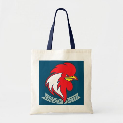 Chicken Daddy Dad Poultry Farmer Rooster Fathers Tote Bag