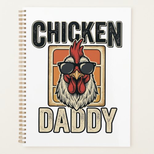 Chicken Daddy Funny Rooster Vintage Vector Shirt_1 Planner