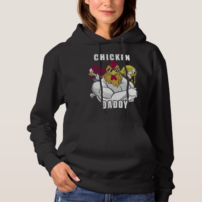 Chicken Daddy Hühner Vater Landwirt Geflügelzüchte Hoodie (Front)