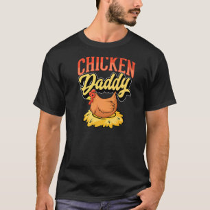 Chicken Daddy Retro Vintage Style Chicken Farmer T-Shirt