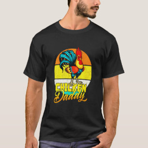 Chicken Daddy Retro Vintage Sunset T-Shirt