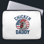 Chicken Daddy Rooster Vintage Patriotic Shirt Desi Laptop Sleeve<br><div class="desc">Chicken Daddy Rooster Vintage Patriotic Shirt Design_2</div>