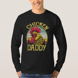 Chicken Daddy Vintage Chicken Daddy Farmer Fathers T-Shirt