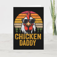 Chicken Daddy Vintage Funny Farmer Chickens Father