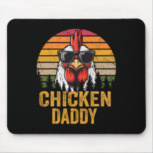 Chicken Daddy Vintage Funny Farmer Chickens Father Mouse Pad