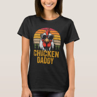 Chicken Daddy Vintage Rooster For Dad Farmer Fathe