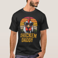 Chicken Daddy Vintage Rooster For Dad Farmer Fathe