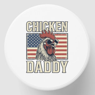 Chicken Daddy Vintage Rooster Patriotic Mini Candle Favors