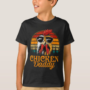 Chicken Daddy Vintage Ultry Farmer Funny Fathers D T-Shirt