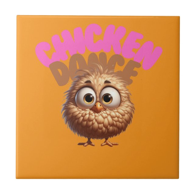 Chicken Dance Ceramic Tile (Front)