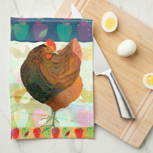 Chicken Dance Kitchen Tea Towel