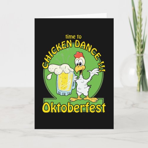 Chicken Dance Oktoberfest Card