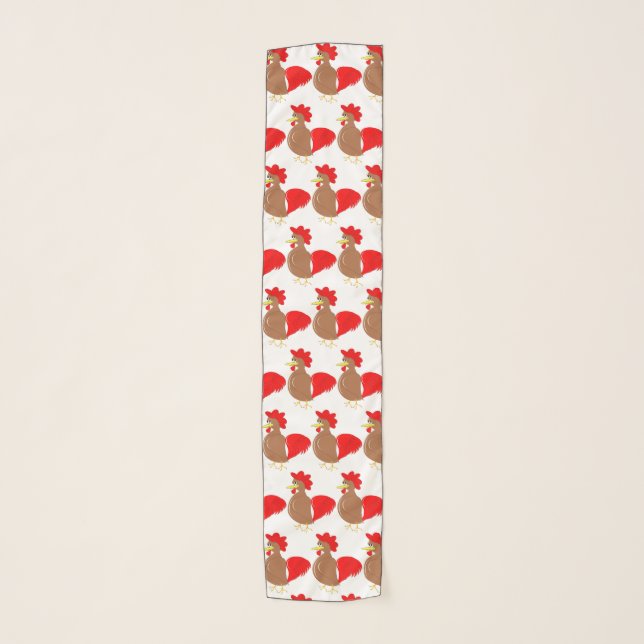 Chicken Design Scarf (Front)