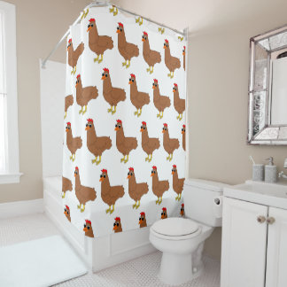 Chicken Design Shower Curtain