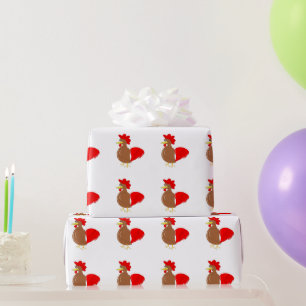 Chicken Design Wrapping Paper