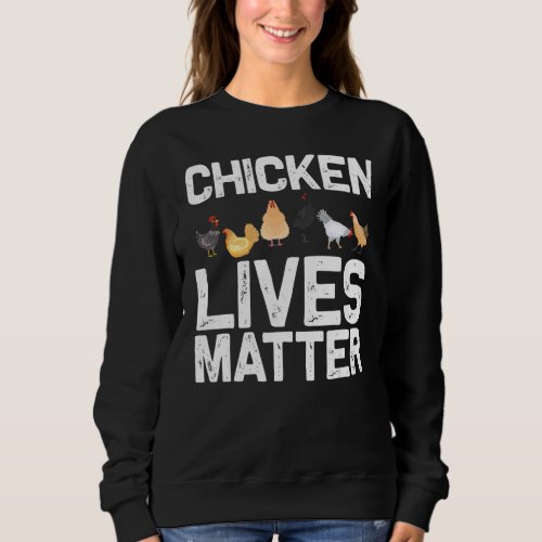 Chicken Designs For Men Women Farming Poultry Anim Sweatshirt