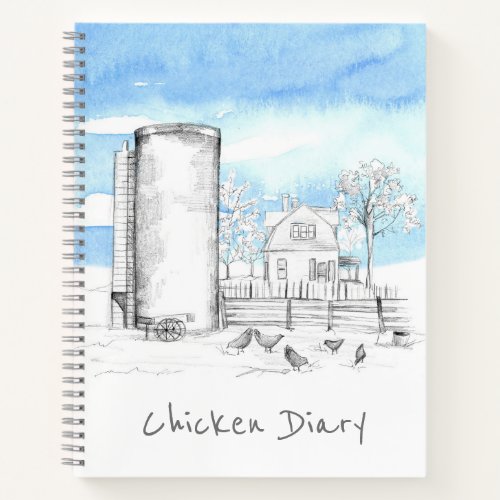 Chicken Diary Farmhouse Fresh Eggs Business  Notebook