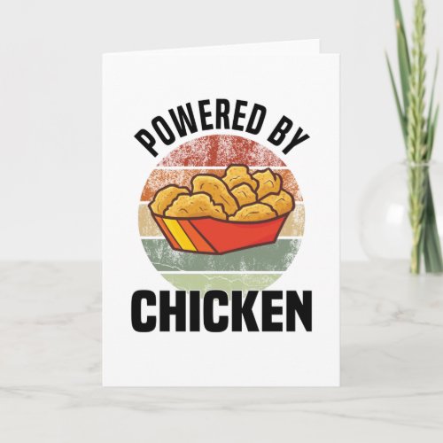 Chicken Diet Breakfast Chicken Nuggets Fan Card