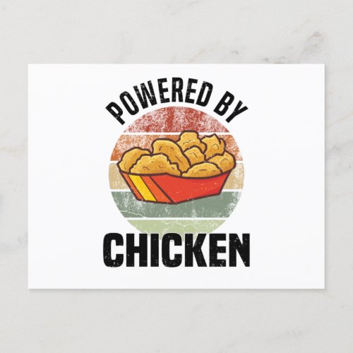 Chicken Diet Breakfast Chicken Nuggets Fan Postcard