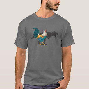Chicken Dinosaur Shadow T Rex Hen Lover Cute Chick T-Shirt