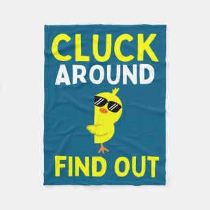 Chicken Easter Chick 1  Fleece Blanket