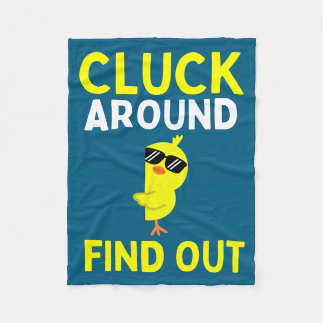 Chicken Easter Chick 1  Fleece Blanket (Front)