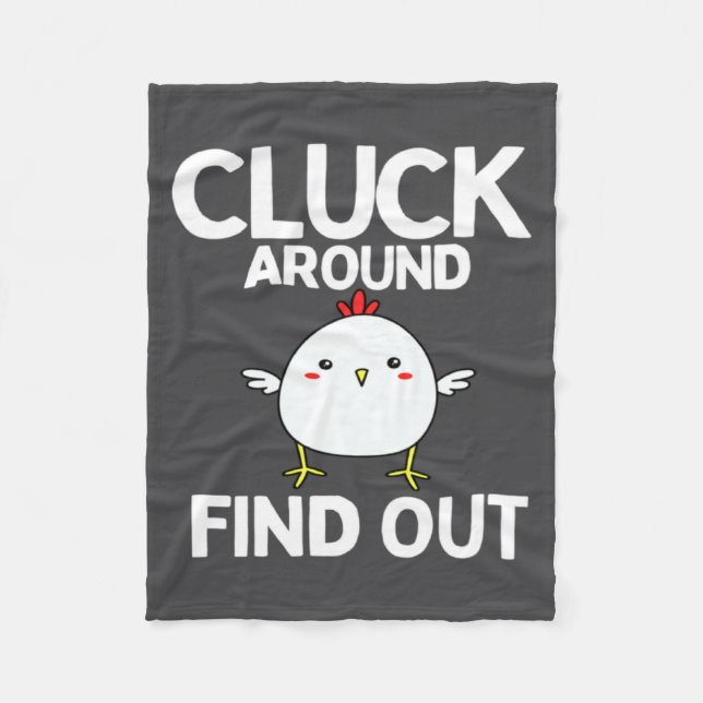 Chicken Easter Chick  Fleece Blanket (Front)