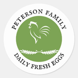 Chicken Egg Business Supplies Chicken Illustration Classic Round Sticker