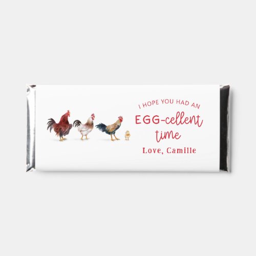 Chicken EGG_cellent Birthday Party Thank You Hershey Bar Favors