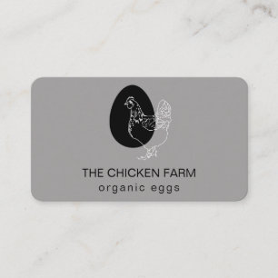 Chicken Egg Logo Hen for Country Farm Business Car Business Card