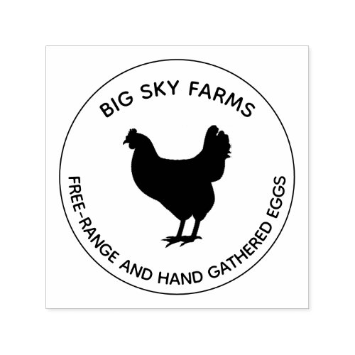 Chicken Eggs Farm Fresh Eggs  Self_inking Stamp