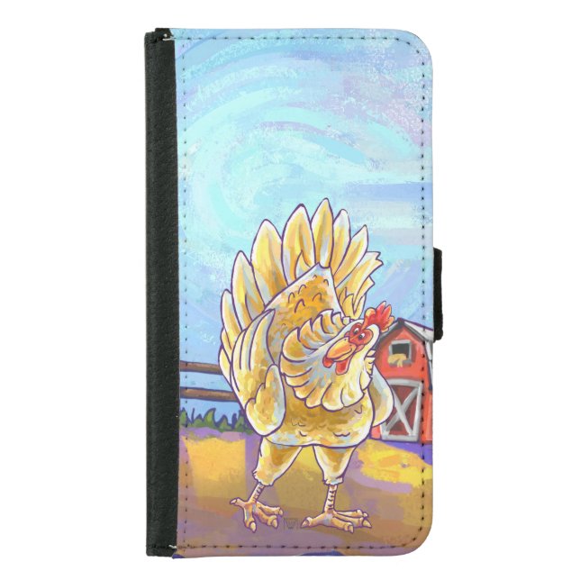 Chicken Electronics Samsung Galaxy Wallet Case (Front)