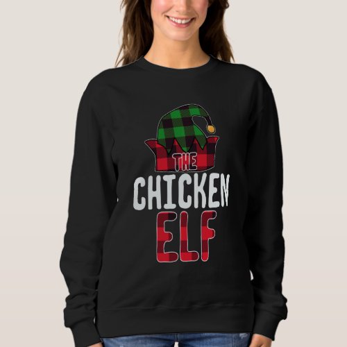 Chicken Elf Matching Family Group Christmas Party  Sweatshirt