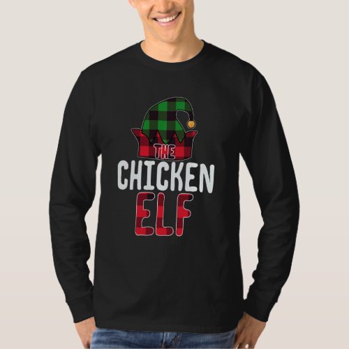 Chicken Elf Matching Family Group Christmas Party  T_Shirt