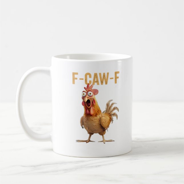 Chicken F-Caw-F Classic Coffee Mug (Left)