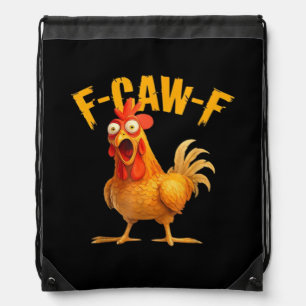 Chicken F-Caw-F Classic Cool Unique Drawstring Bag