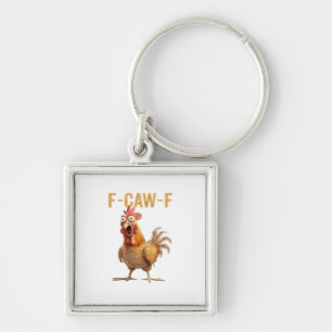 Chicken F-Caw-F Classic Keychain