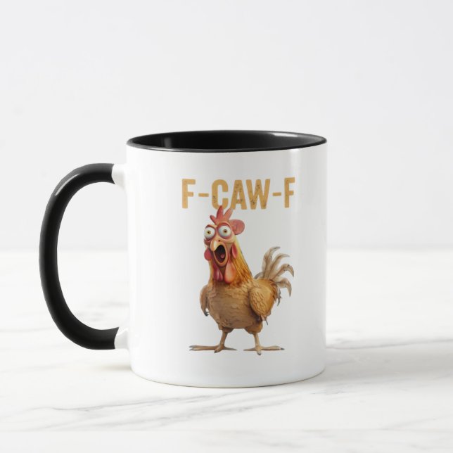 Chicken F-Caw-F Classic Mug (Left)