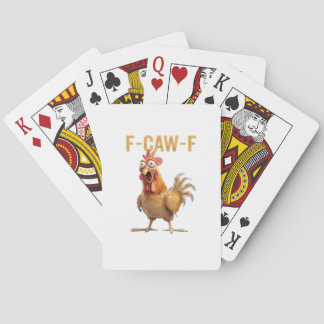 Chicken F-Caw-F Classic Poker Cards