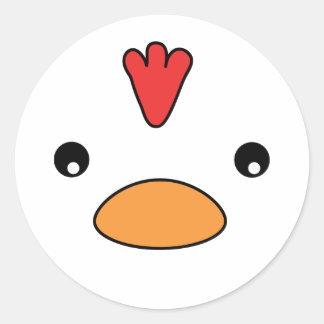 Chicken Face Stickers