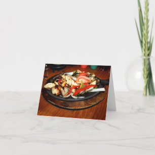 Chicken Fajitas Card