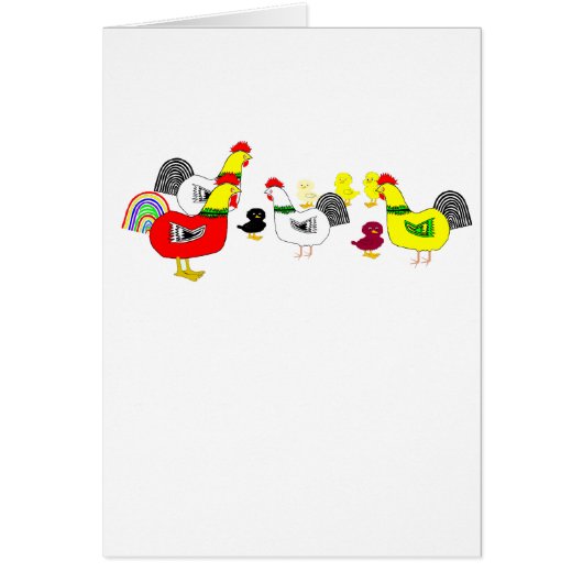 Chicken Family Cards (Front)