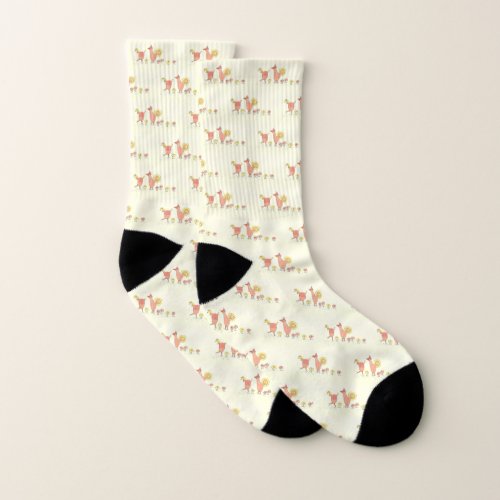 Chicken Family Patterned Novelty Socks