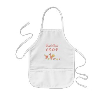 Chicken Family Personalized Childs Coop Apron by DustyFarmPaper at Zazzle